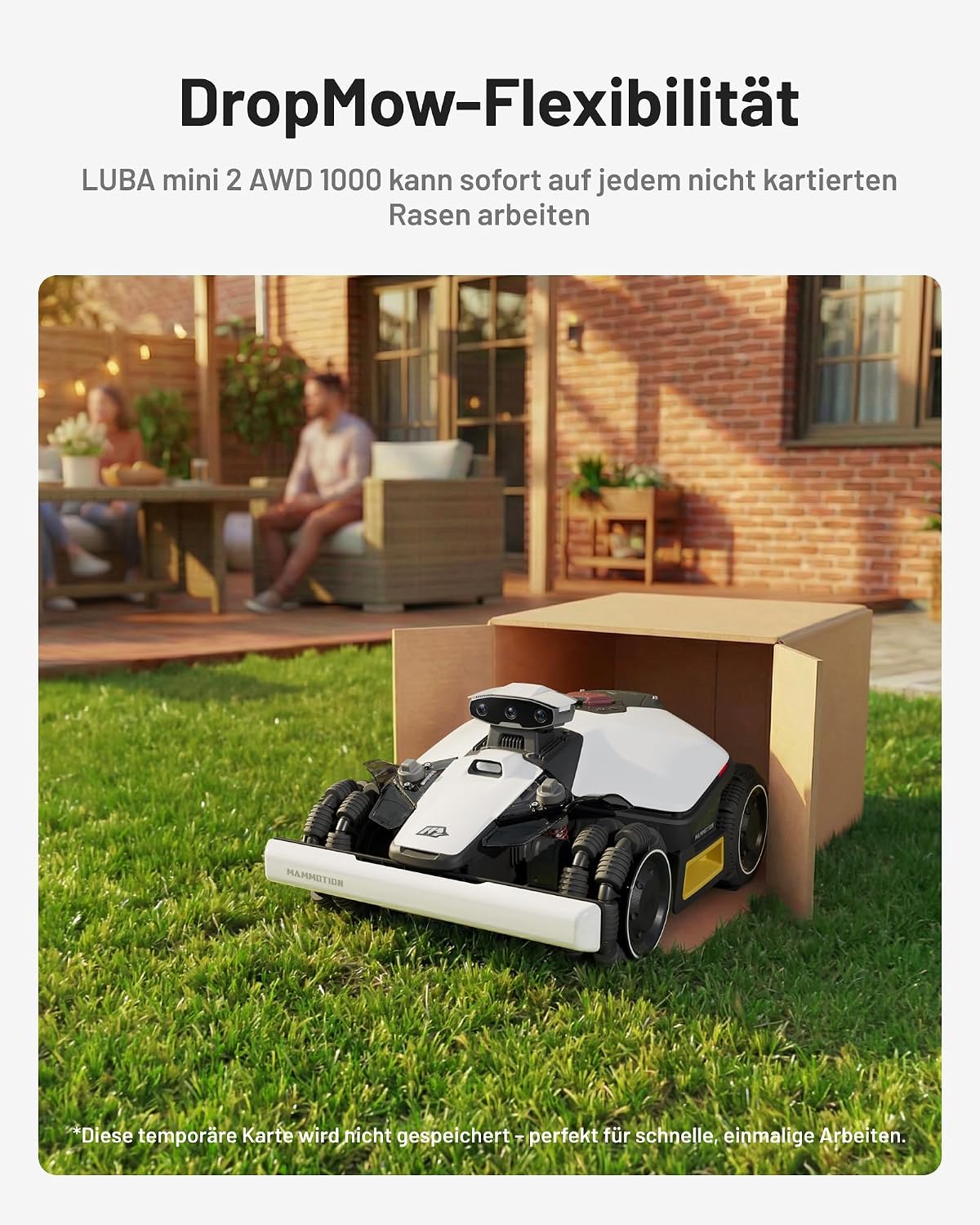 MAMMOTION Rasenroboter LUBA mini 2 AWD 1000 – Bild 3
