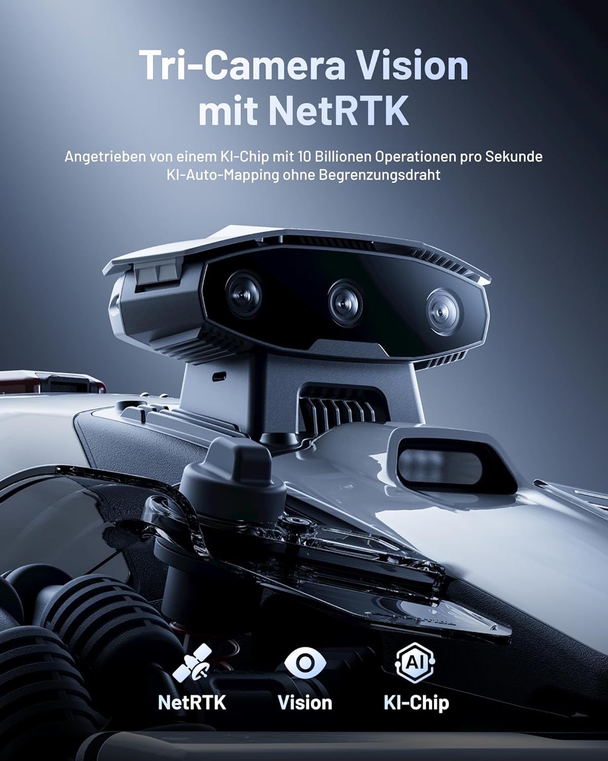 MAMMOTION Rasenroboter LUBA mini 2 AWD 1000 – Bild 2