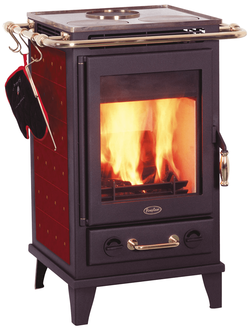 Kaminofen Florenz K1551 bordeaux-rot – Bild 1